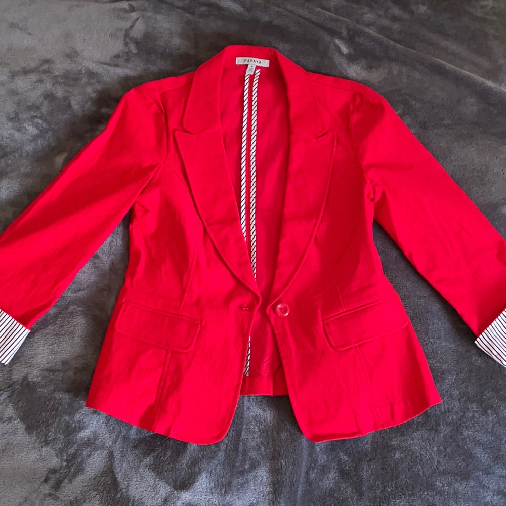 Red blazer